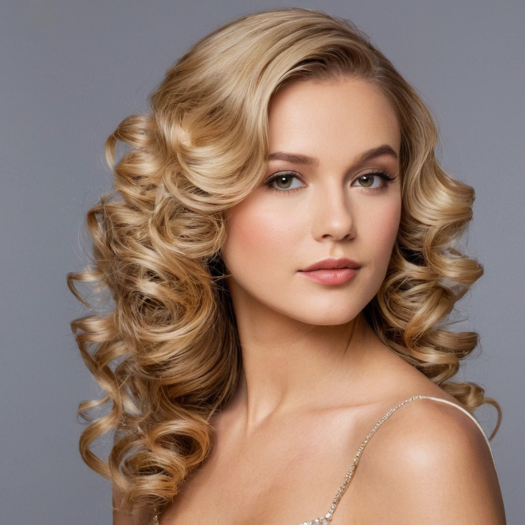 Side Swept Curls