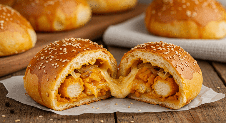 Spicy Chicken and Cheese-Onion Rolls Recipe