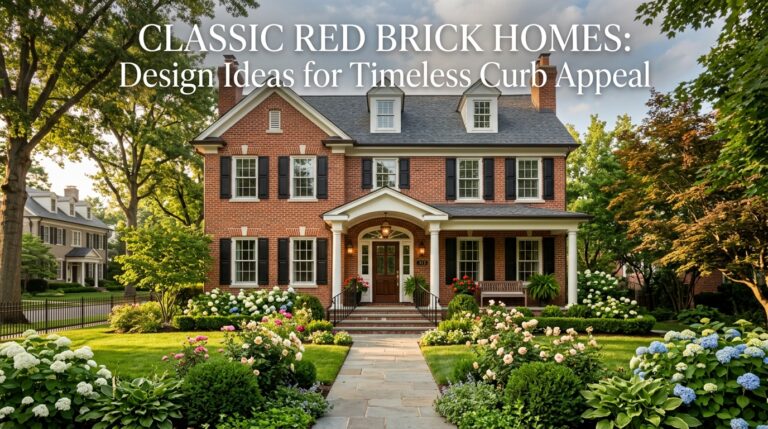 Red Brick Exterior Home Ideas for a Classic Appeal