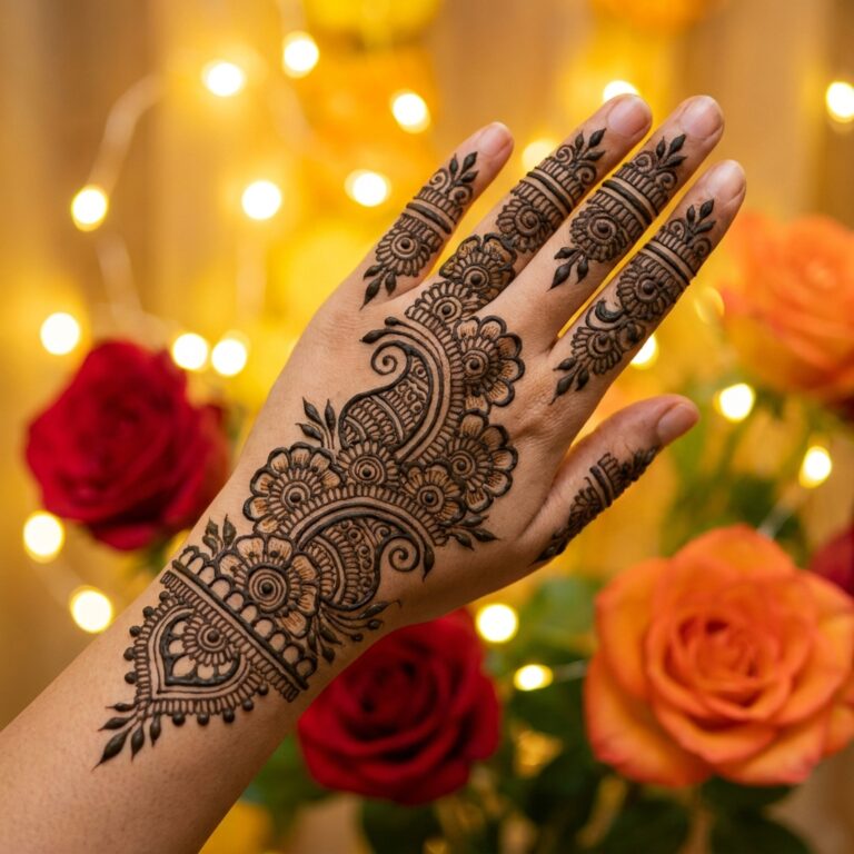 new backhand mehndi design 2026