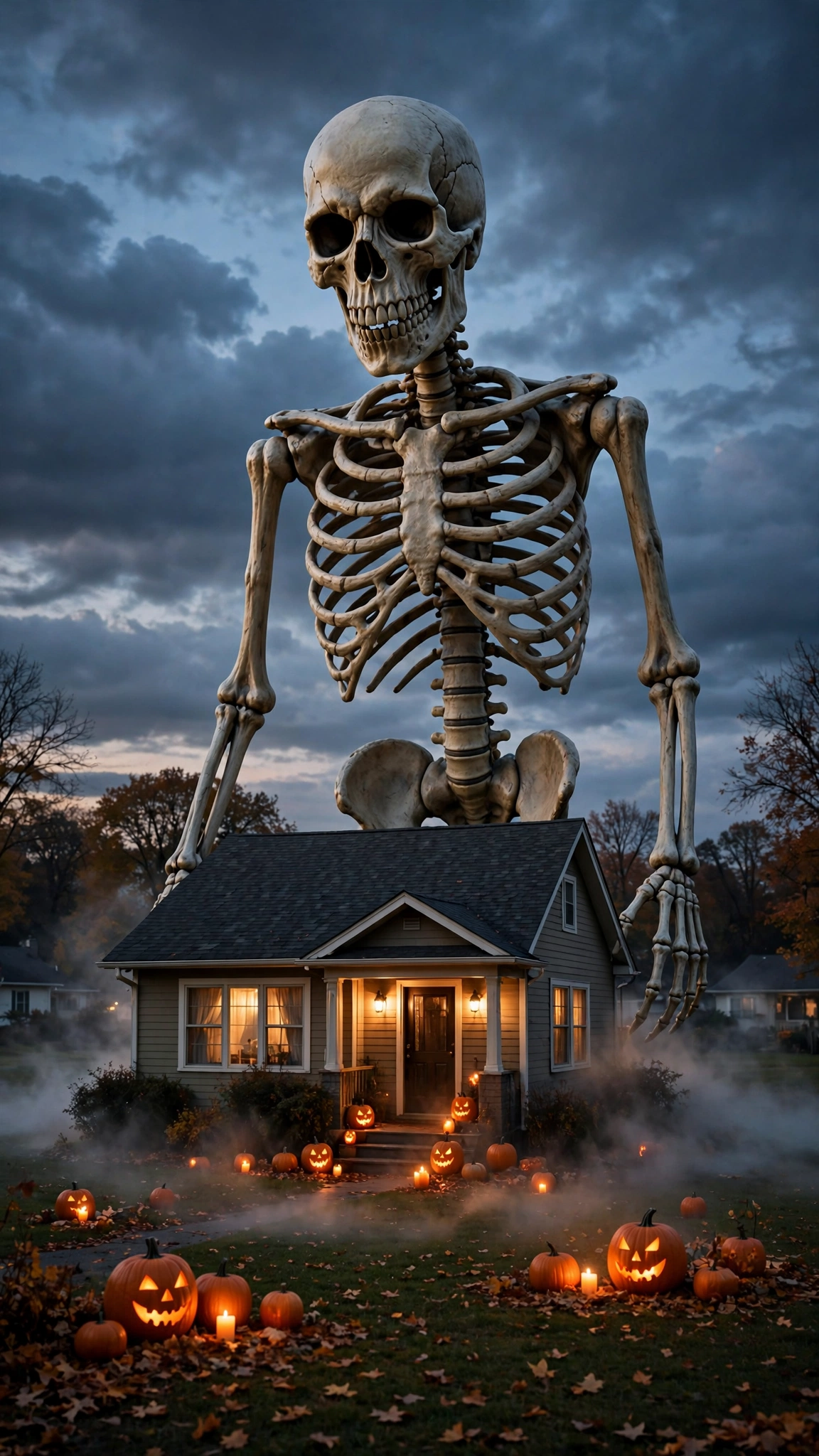 My Husband Spent Our $2,000 Rent on a 12-Foot Halloween Skeleton