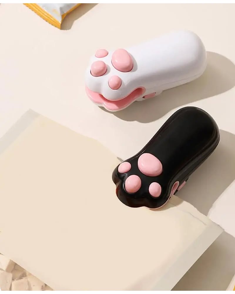 Mini Cat Paw Bag Sealer — USB Rechargeable