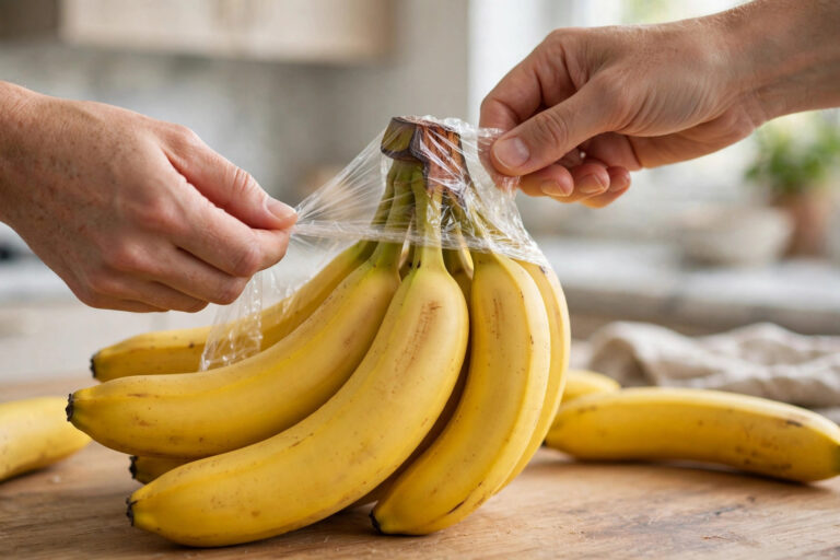 Stop Bananas Going Brown: The 2-Day Stem Wrap Trick