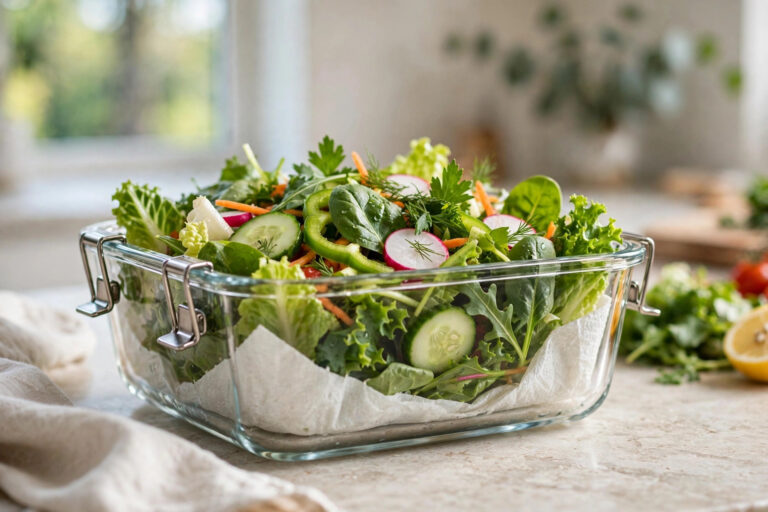 How to Keep Salad Fresh for a Week (Paper Towel Trick)