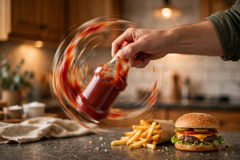 How to Get Ketchup Out of a Glass Bottle Fast: Windmill Swing