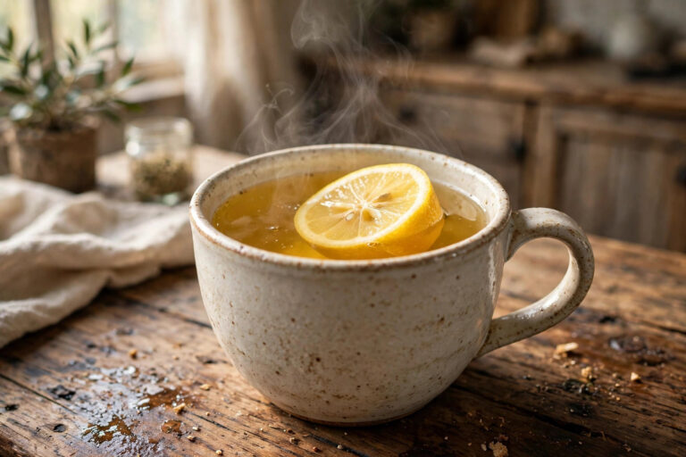 How to Make Lemon Tea Without a Tea Infuser (Lemon Half Trick)