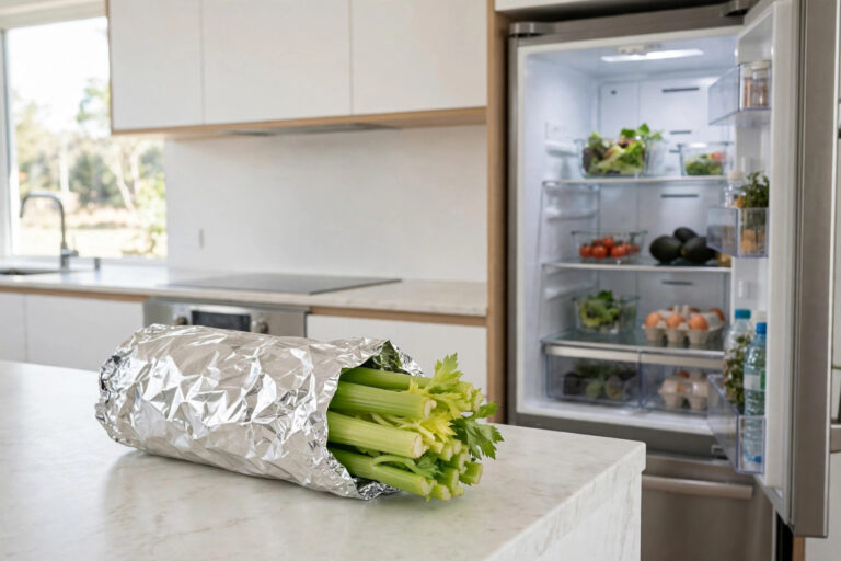 Keep Celery Fresh Longer: The Aluminium Foil Trick