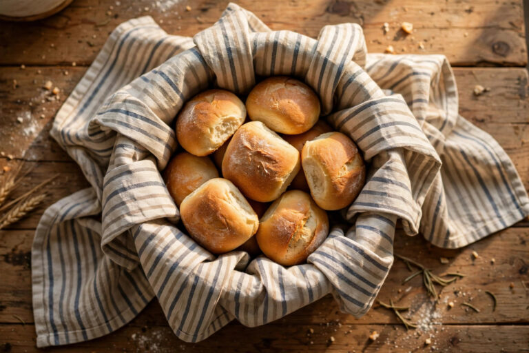 How to Make a Bread Basket From a Tea Towel: Origami Fold