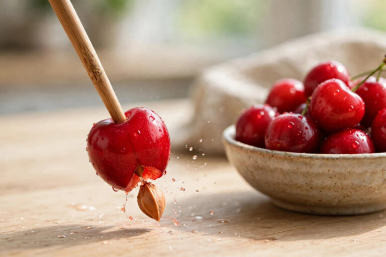 Pit Cherries Without a Pitter: Chopstick Trick