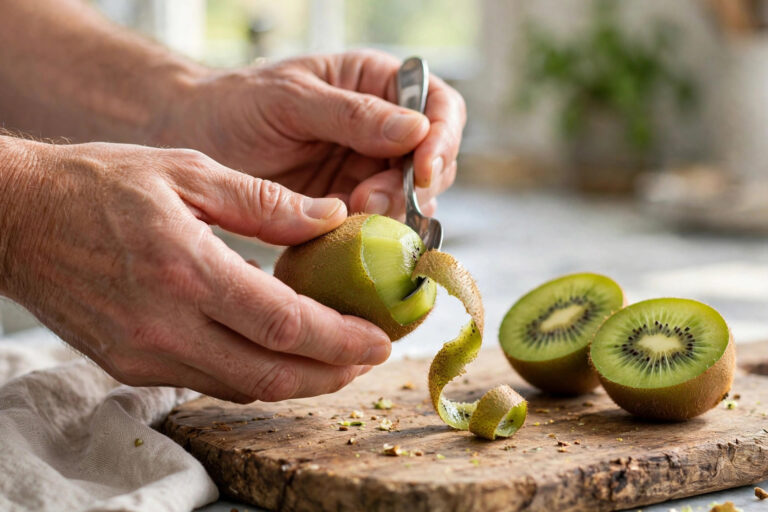 How to Peel a Kiwi with a Spoon (No Waste)